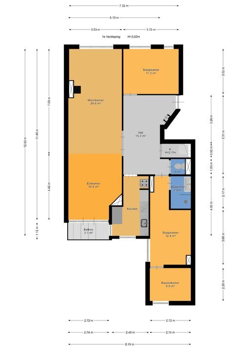 Valkenboskade 462, Den Haag plattegrond-35