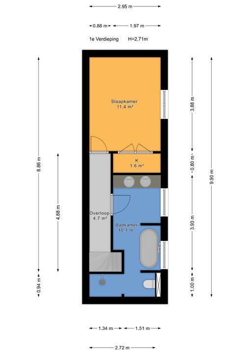 Obrechtstraat 345, Den Haag plattegrond-51