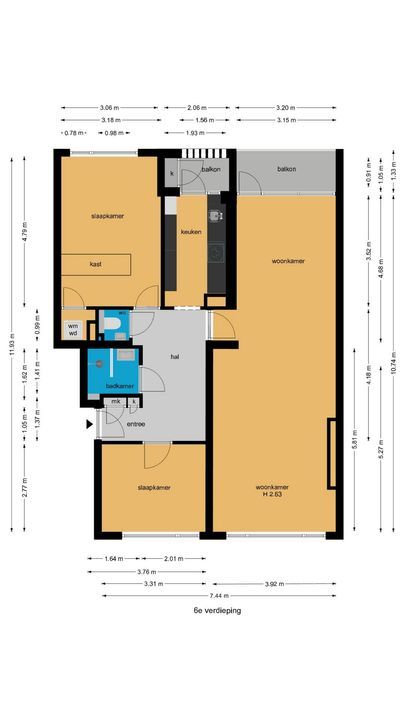 Segbroeklaan 276, Den Haag plattegrond-37