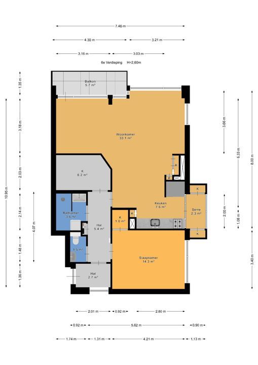 Rigolettostraat 215, Den Haag plattegrond-40