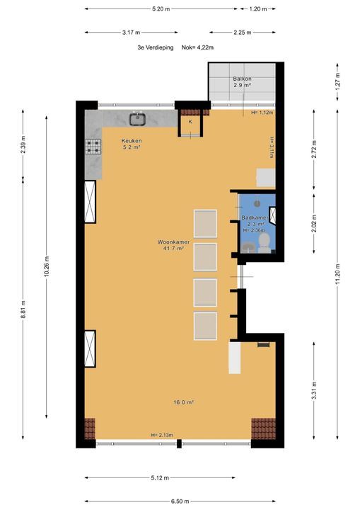 Hugo de Grootstraat 5 C, Den Haag plattegrond-31