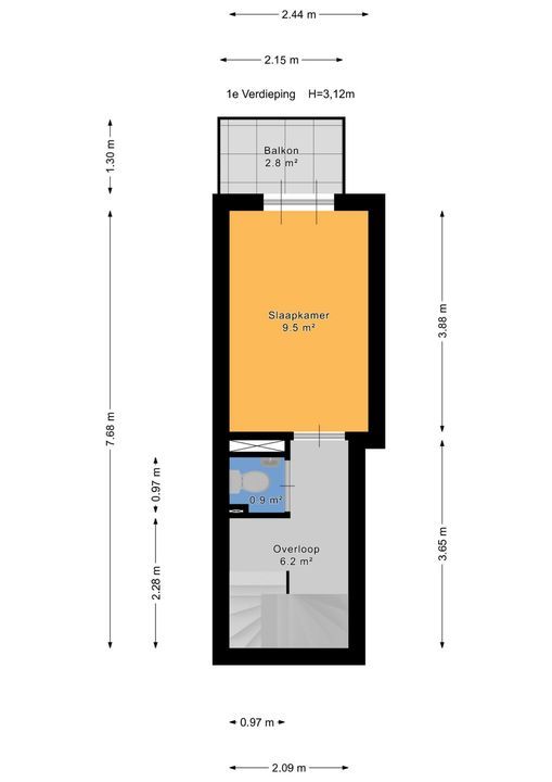 Suezkade 158, Den Haag plattegrond-52