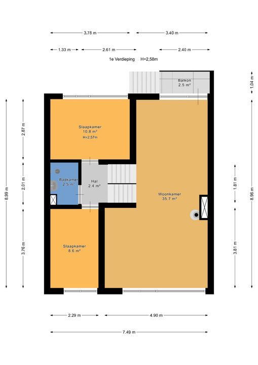 Olgaland 23, Den Haag plattegrond-52