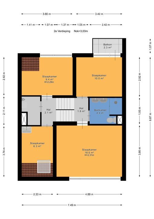 Olgaland 23, Den Haag plattegrond-52
