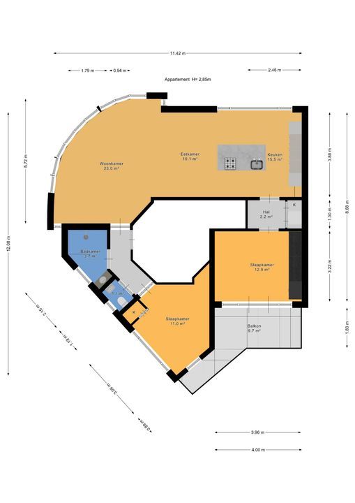 Groot Hertoginnelaan 160 A, Den Haag plattegrond-37