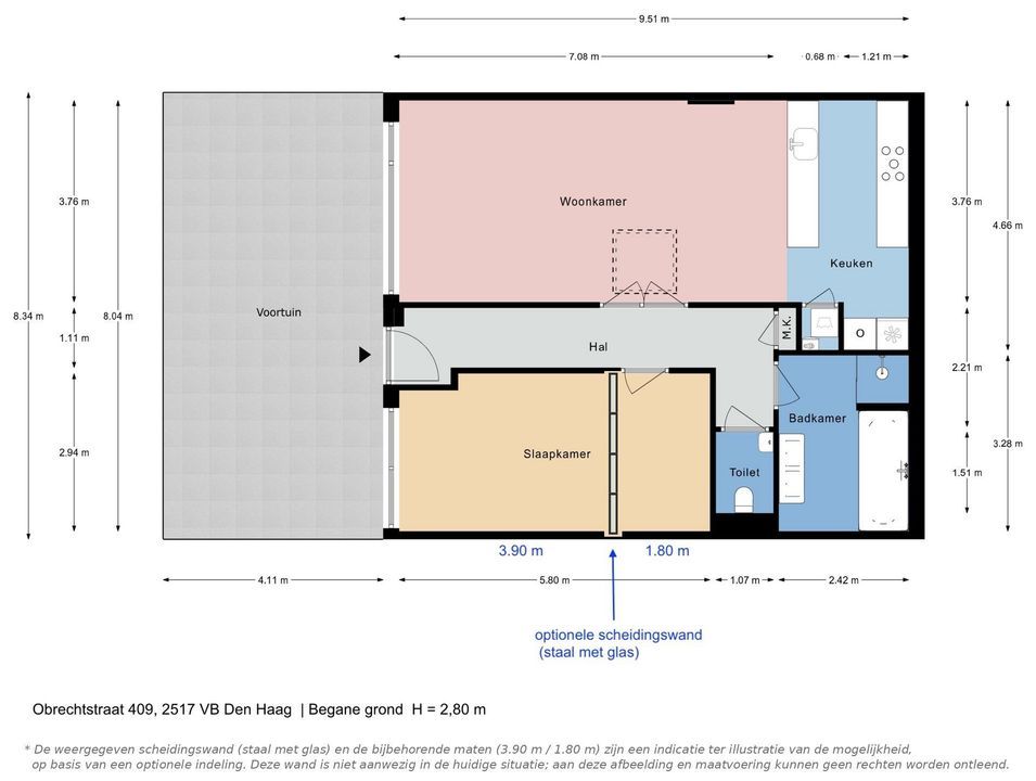 Obrechtstraat 409, Den Haag plattegrond-29