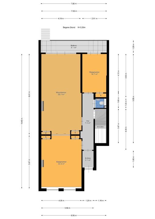Groot Hertoginnelaan 27, Den Haag plattegrond-50
