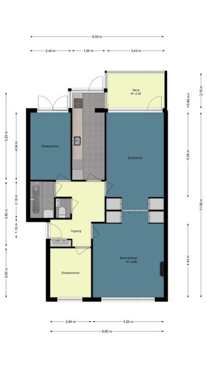 Lübeckstraat 120, Den Haag plattegrond-44