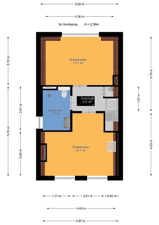 De Perponcherstraat 24 B, Den Haag plattegrond-47