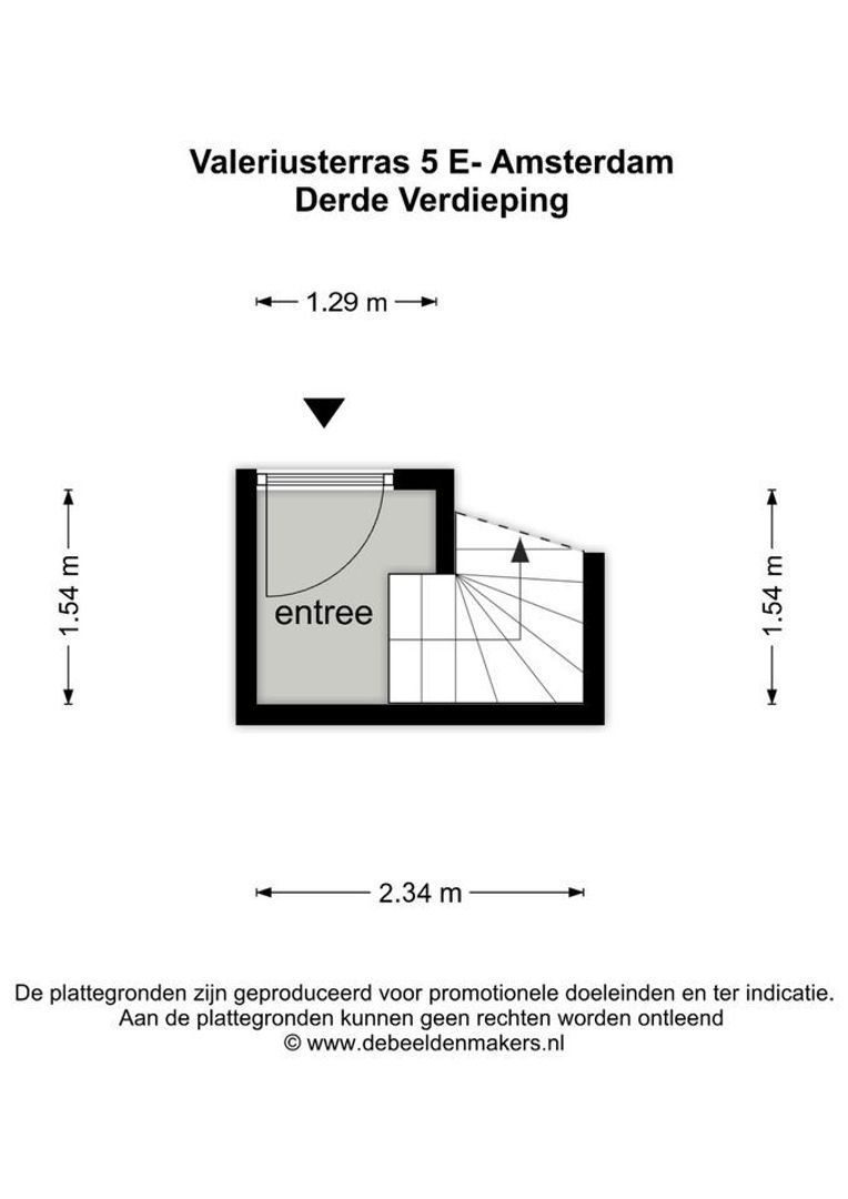 Valeriusterras 5 E, Amsterdam plattegrond-0