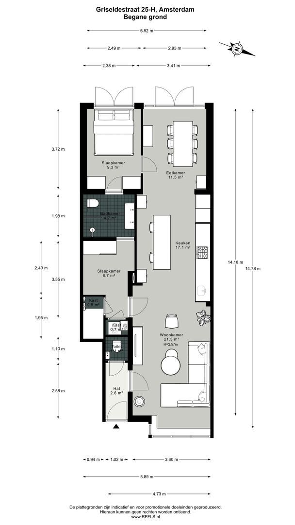 Griseldestraat 25 H, Amsterdam plattegrond-0