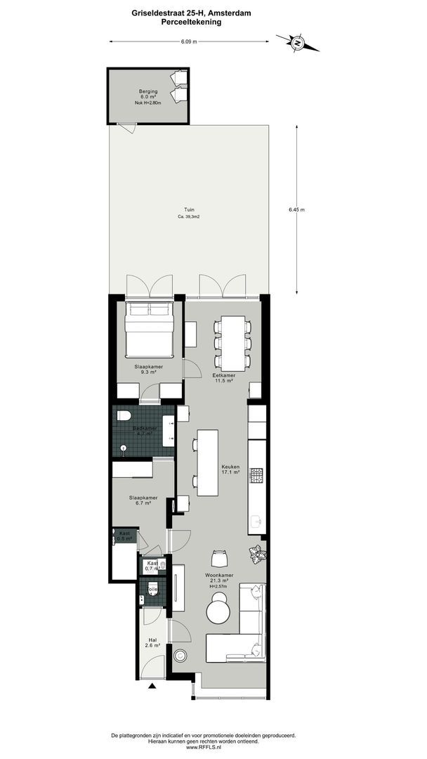 Griseldestraat 25 H, Amsterdam plattegrond-1