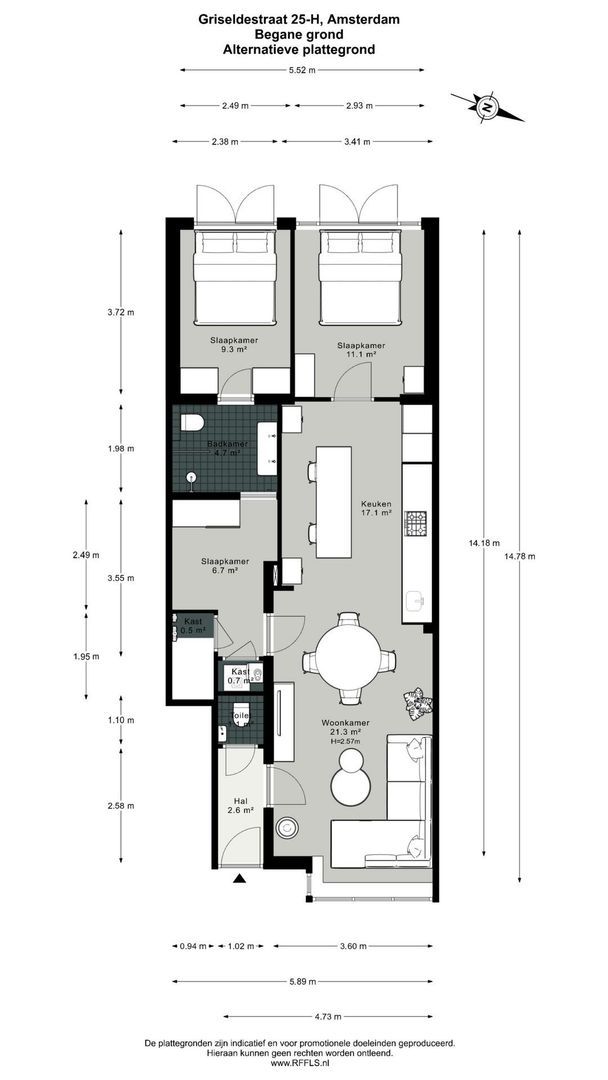 Griseldestraat 25 H, Amsterdam plattegrond-3