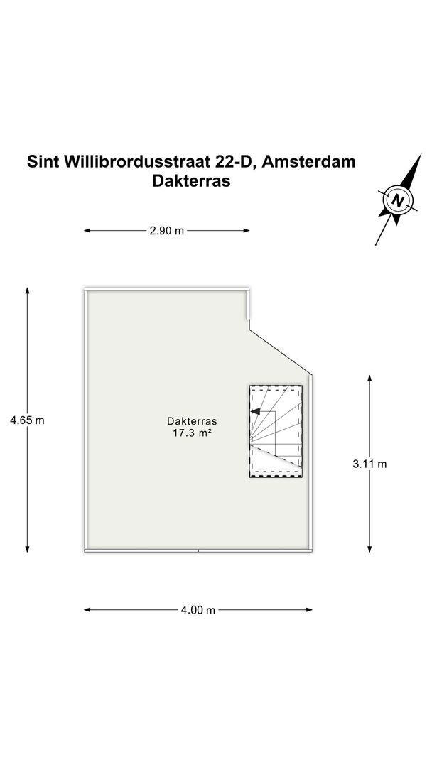 Sint Willibrordusstraat 22 D, Amsterdam plattegrond-2