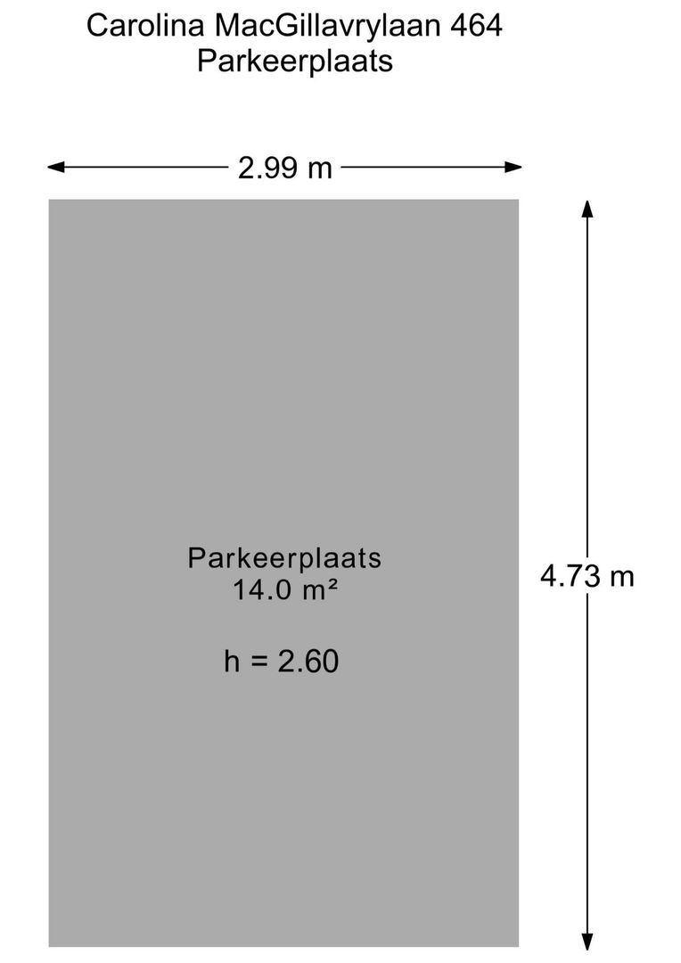 Carolina MacGillavrylaan 464, Amsterdam plattegrond-0