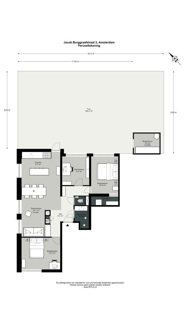 Jacob Burggraafstraat 3, Amsterdam plattegrond-0