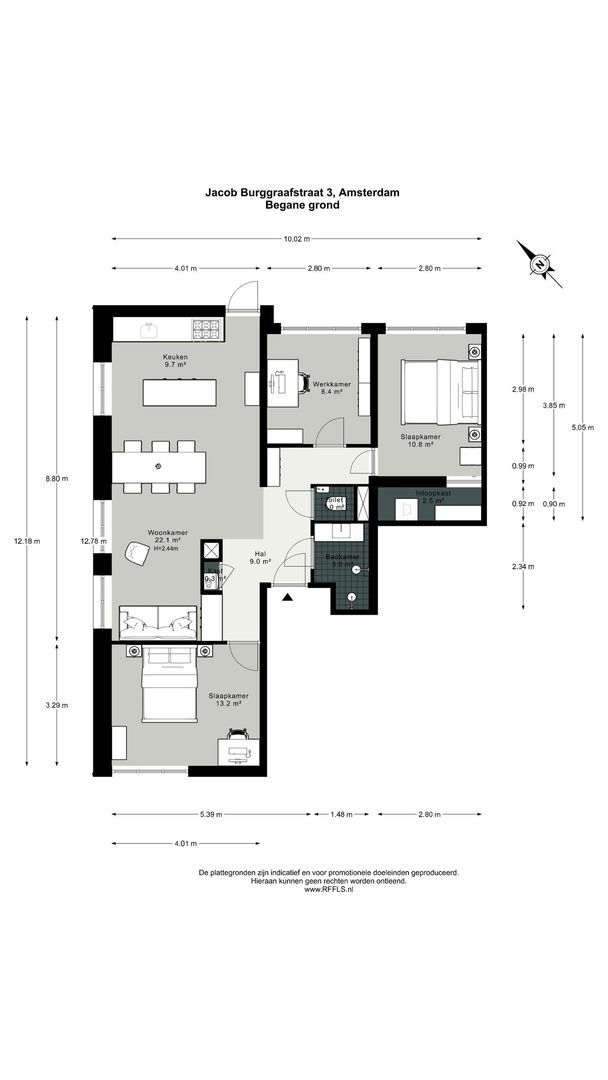 Jacob Burggraafstraat 3, Amsterdam plattegrond-1