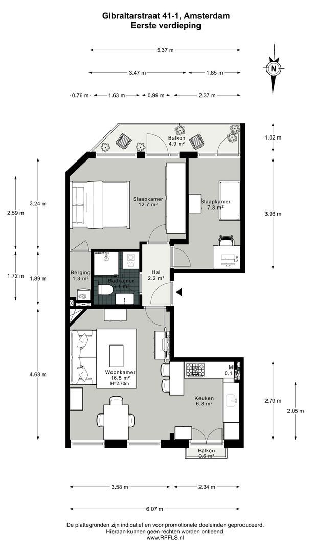 Gibraltarstraat 41 1, Amsterdam plattegrond-0