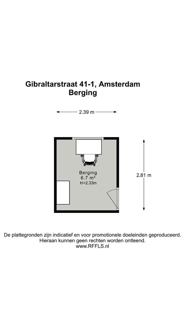 Gibraltarstraat 41 1, Amsterdam plattegrond-1