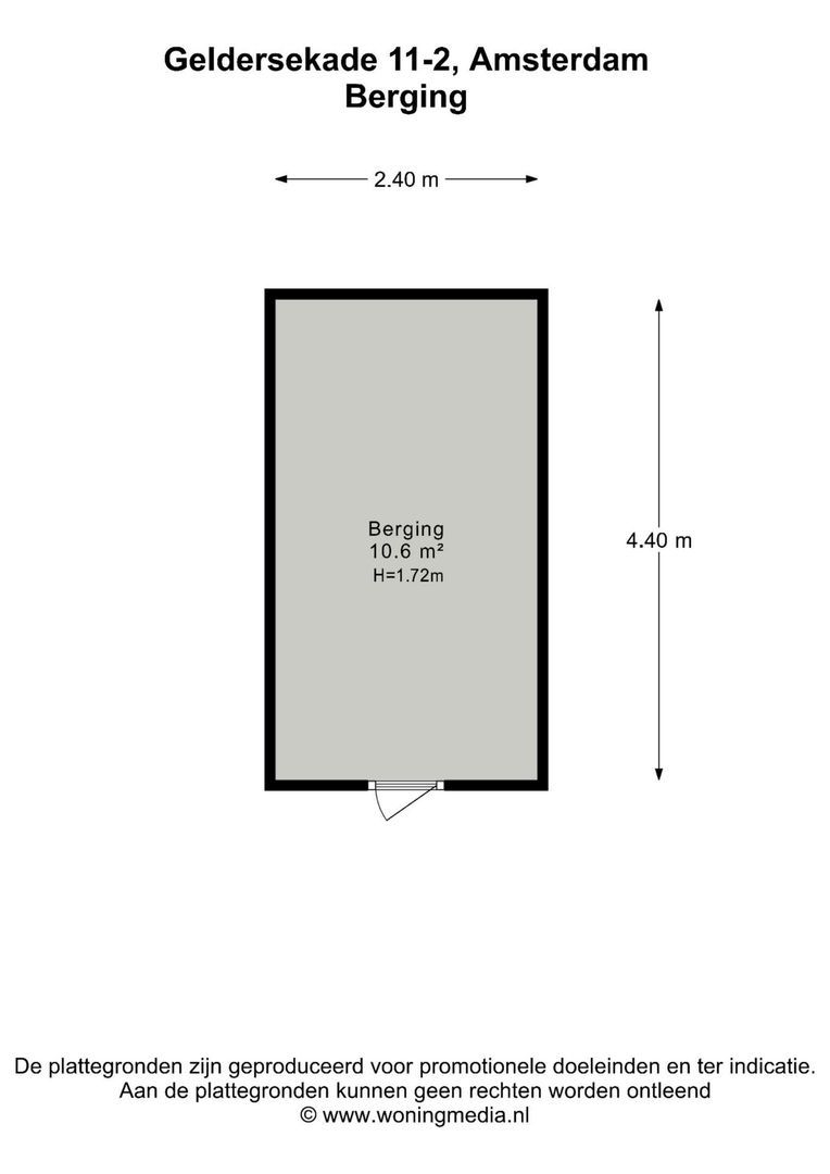 Geldersekade 11 2, Amsterdam plattegrond-1