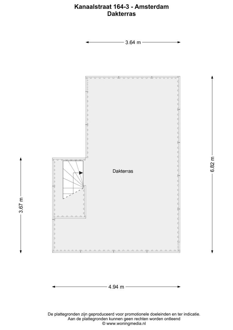 Kanaalstraat 164 3, Amsterdam plattegrond-2