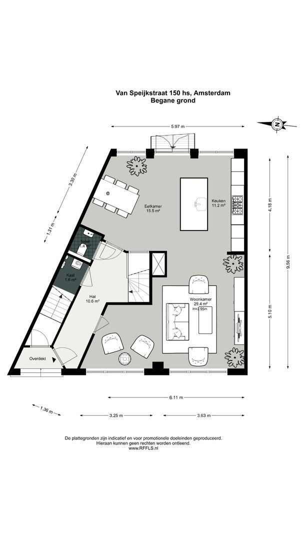 Van Speijkstraat 150 H, Amsterdam plattegrond-1