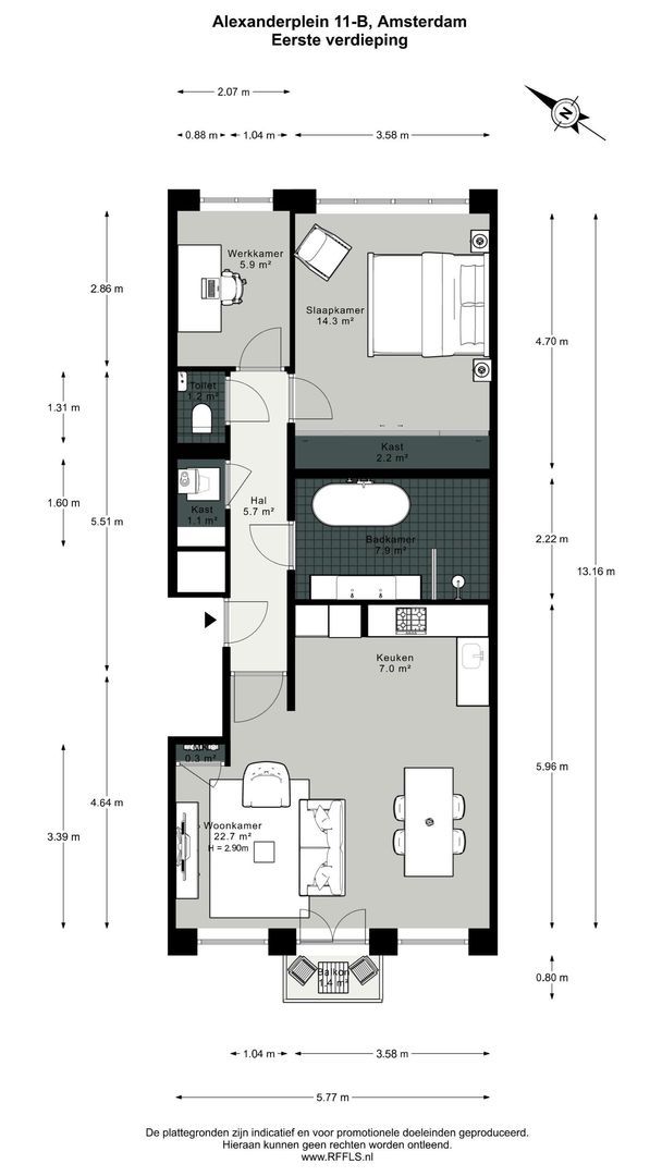 Alexanderplein 11 B, Amsterdam plattegrond-0