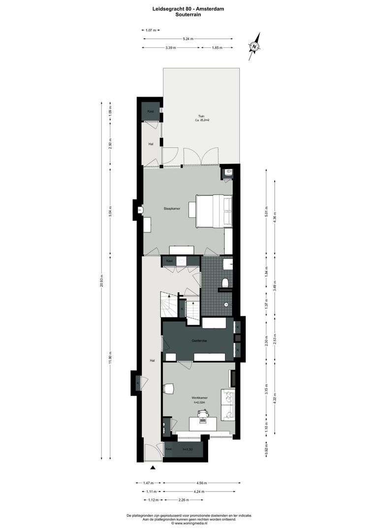 Leidsegracht 80, Amsterdam plattegrond-1