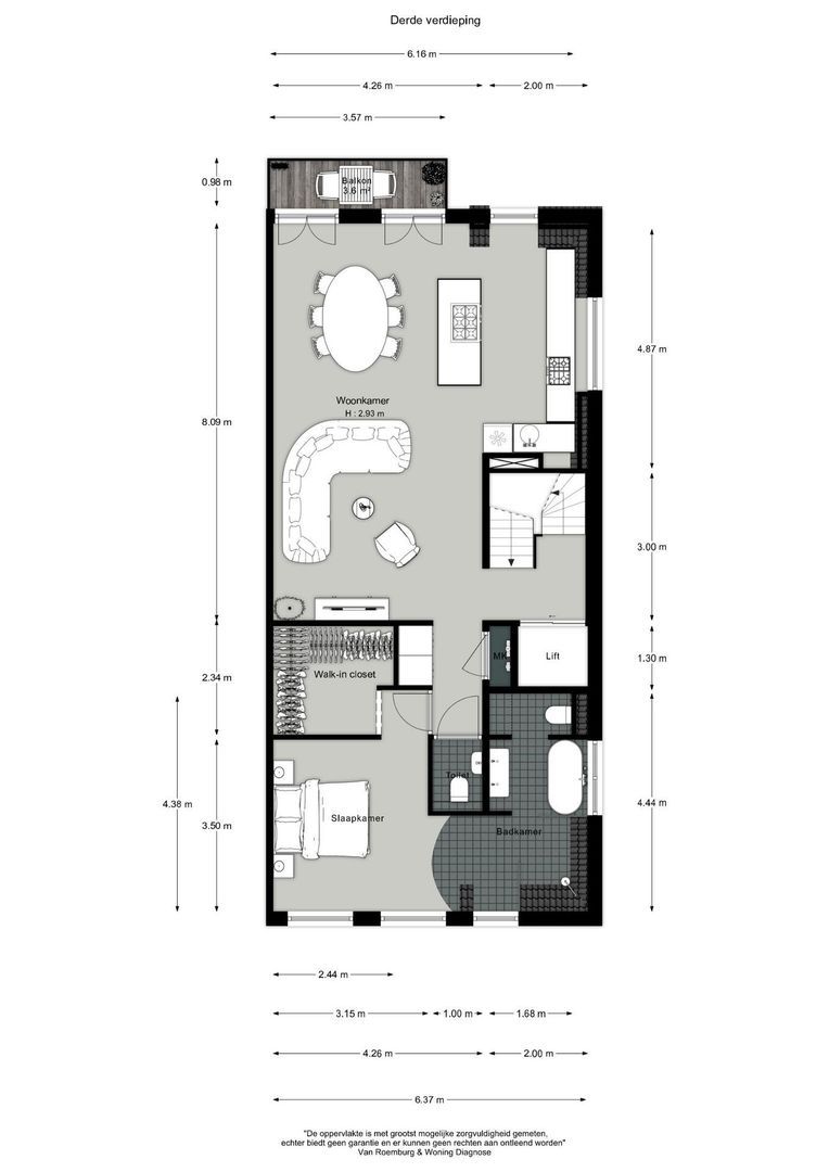 Waldeck Pyrmontlaan 8 3, Amsterdam plattegrond-1