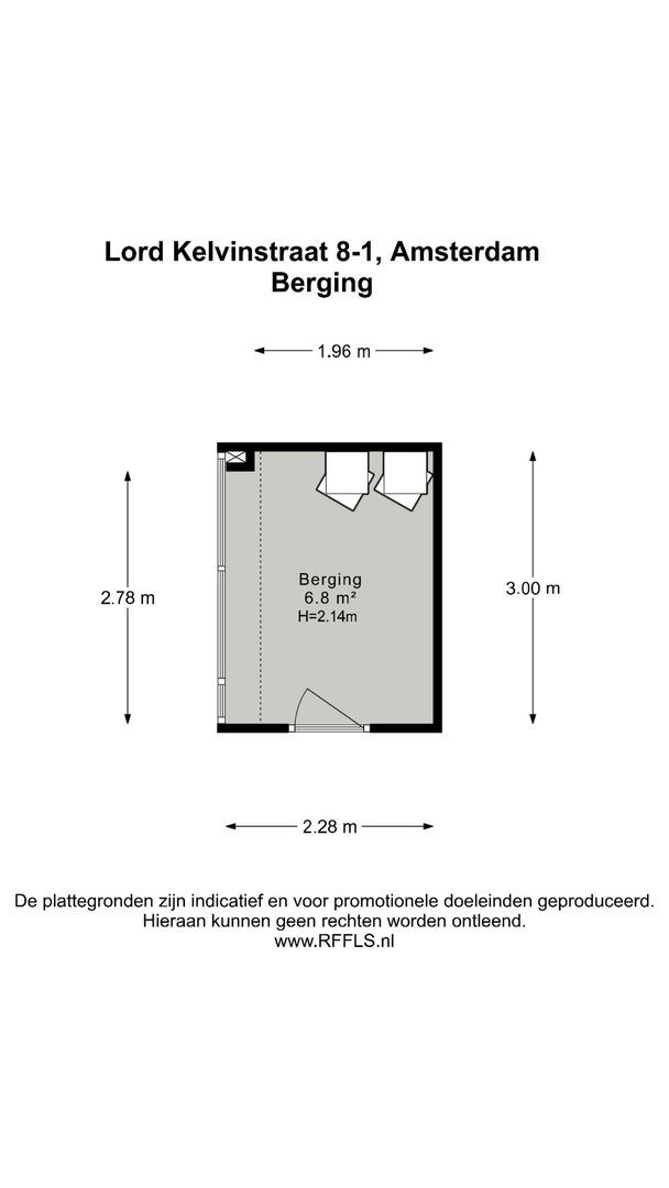 Lord Kelvinstraat 8 1, Amsterdam plattegrond-1