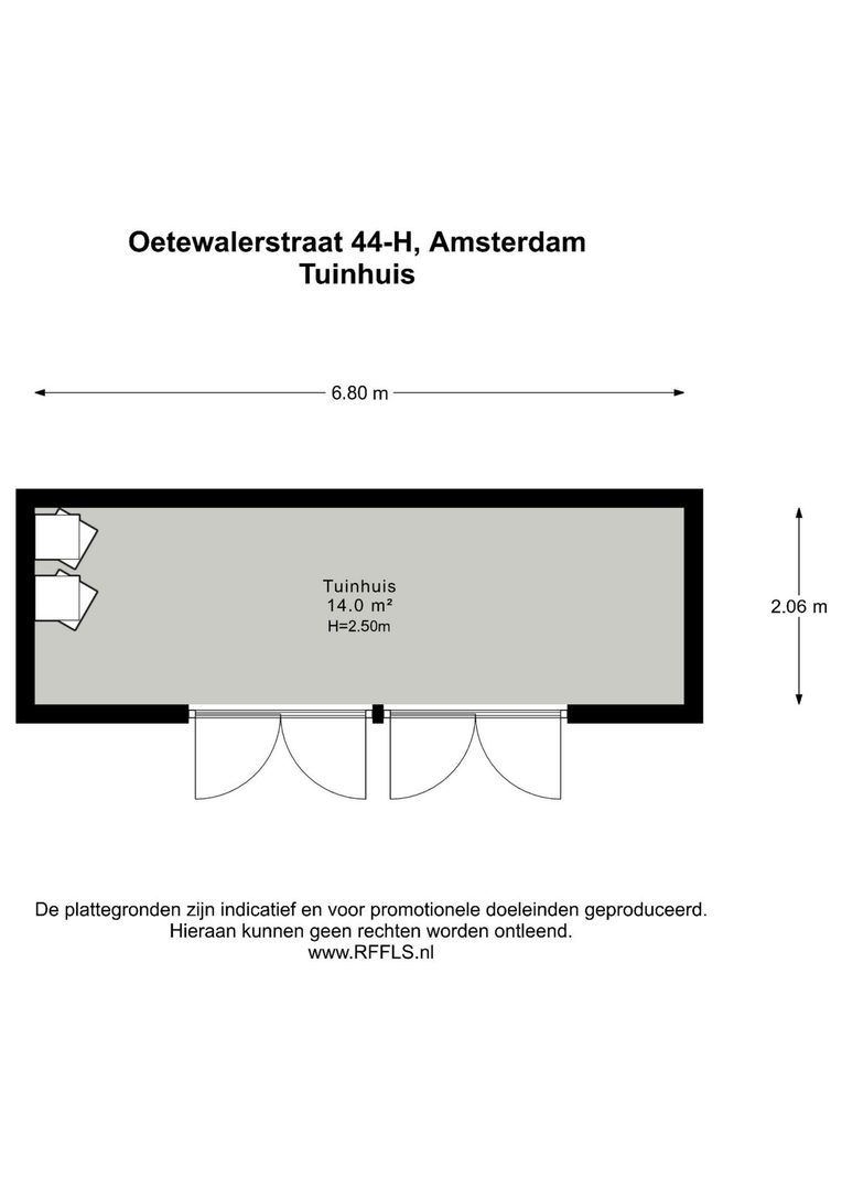 Oetewalerstraat 44 H, Amsterdam plattegrond-3