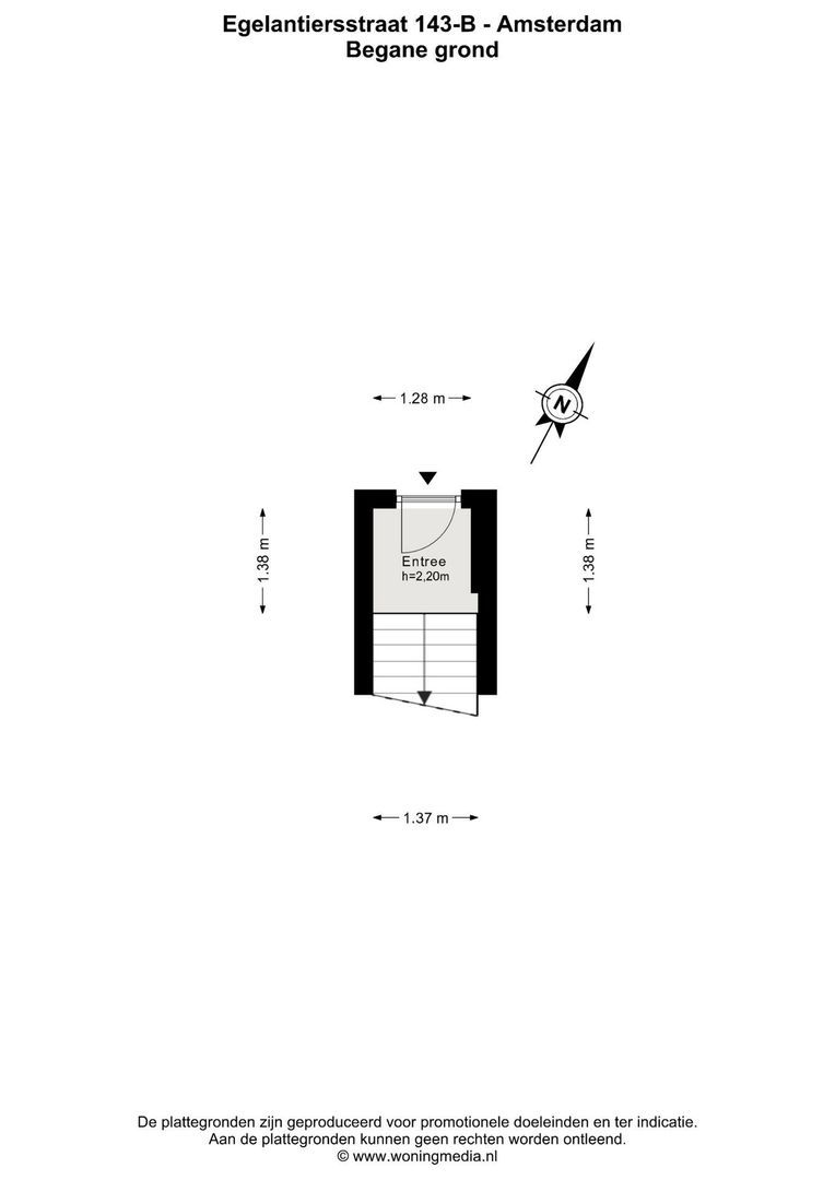 Egelantiersstraat 143 B, Amsterdam plattegrond-0