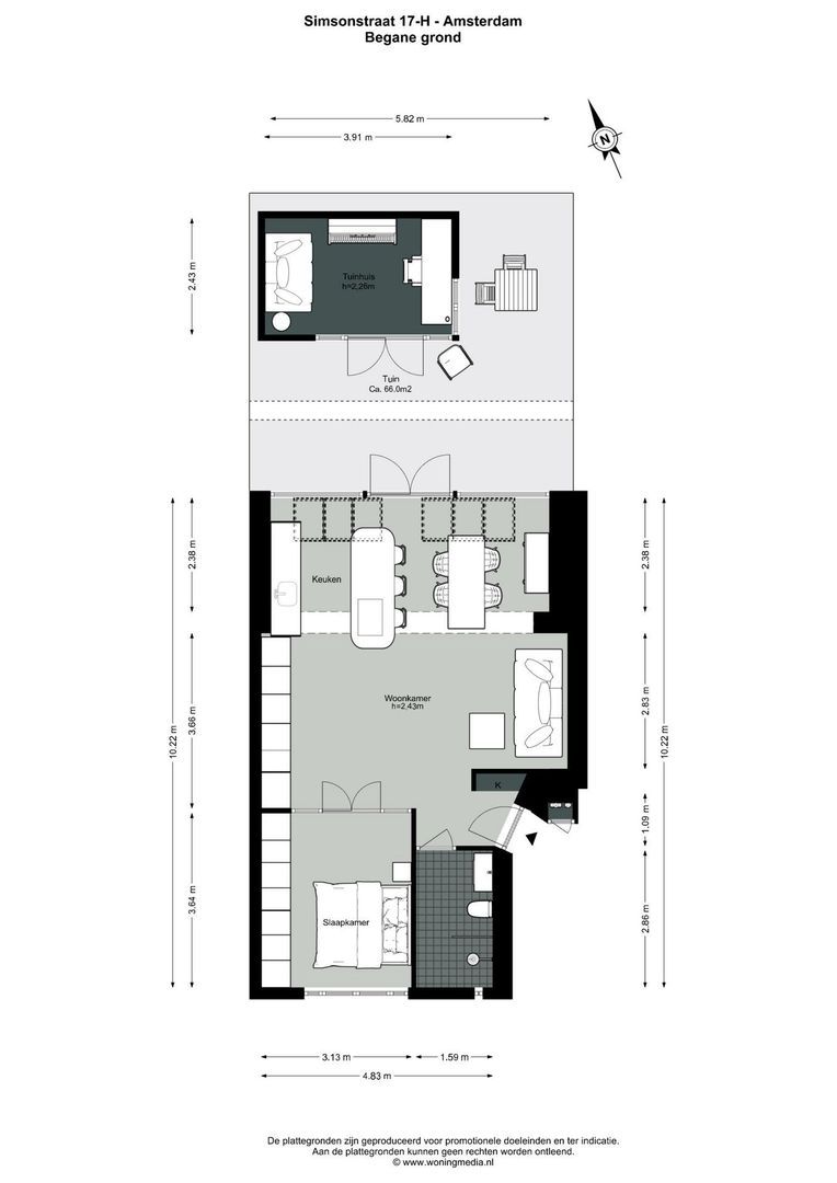 Simsonstraat 17 H, Amsterdam plattegrond-0