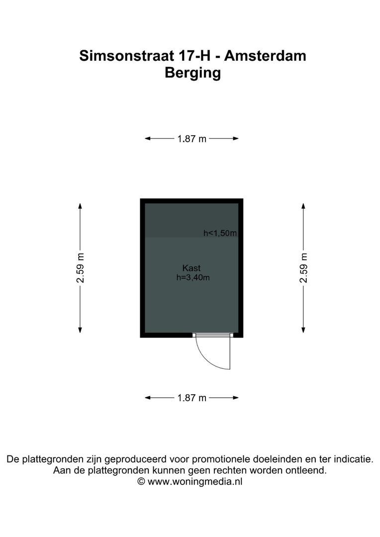 Simsonstraat 17 H, Amsterdam plattegrond-1
