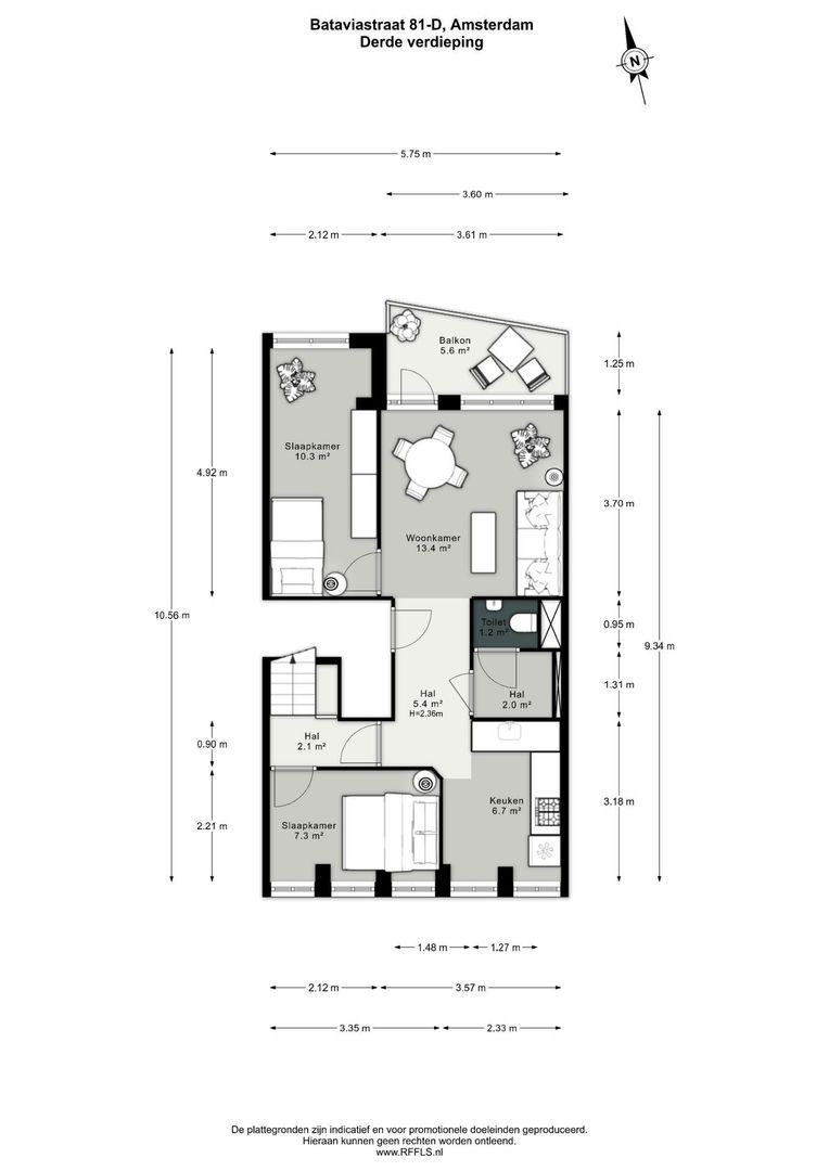 Bataviastraat 81 D, Amsterdam plattegrond-0