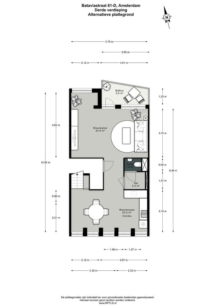 Bataviastraat 81 D, Amsterdam plattegrond-1