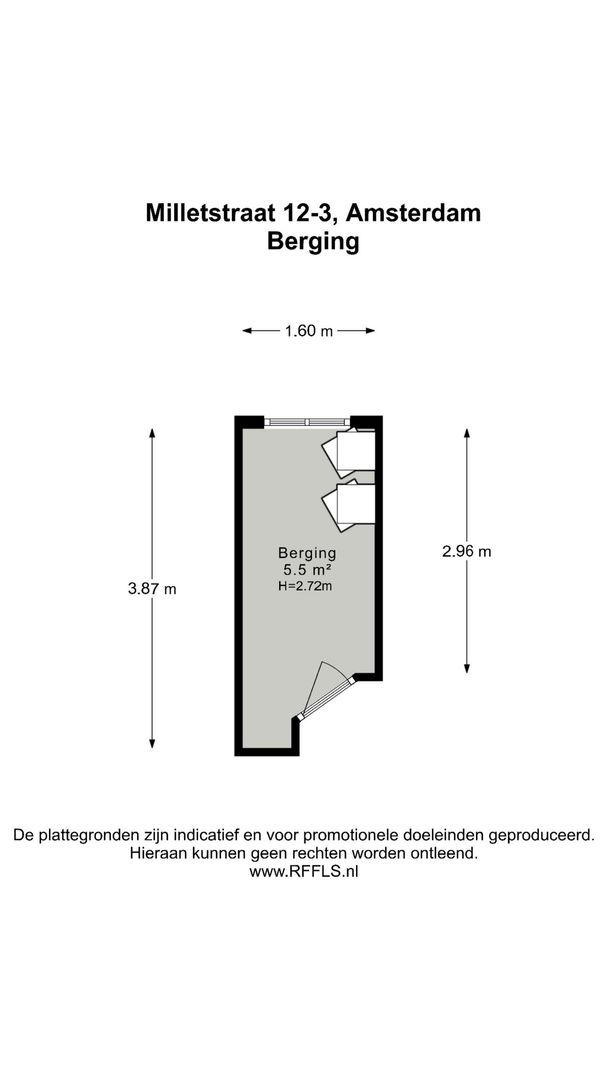 Milletstraat 12 3, Amsterdam plattegrond-1