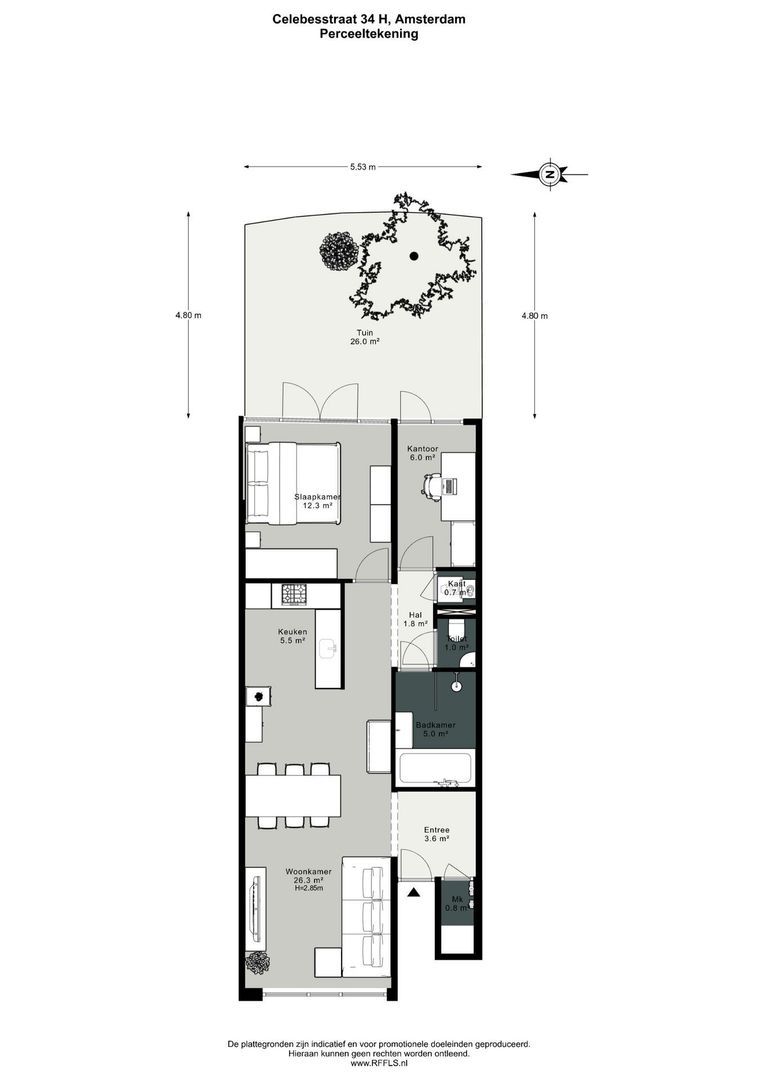 Celebesstraat 34 H, Amsterdam plattegrond-1