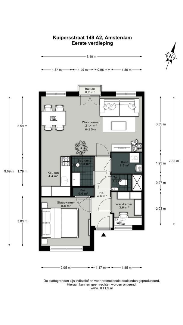 Kuipersstraat 149 A 2, Amsterdam plattegrond-0