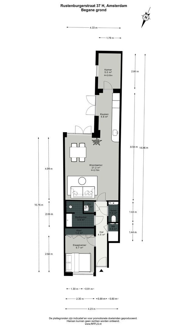 Rustenburgerstraat 37 A, Amsterdam plattegrond-0