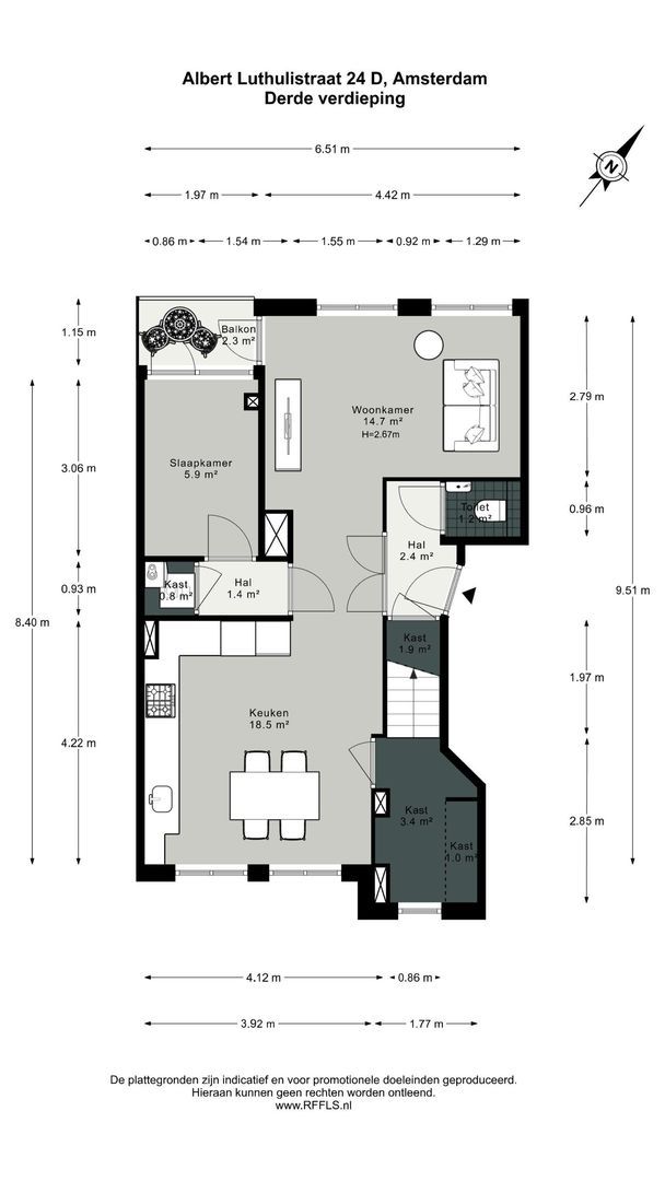 Albert Luthulistraat 24 D, Amsterdam plattegrond-0