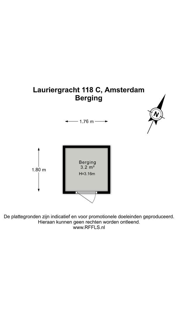 Lauriergracht 118 C, Amsterdam plattegrond-1