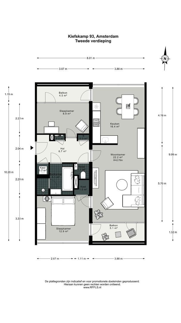 Kiefskamp 93, Amsterdam plattegrond-0