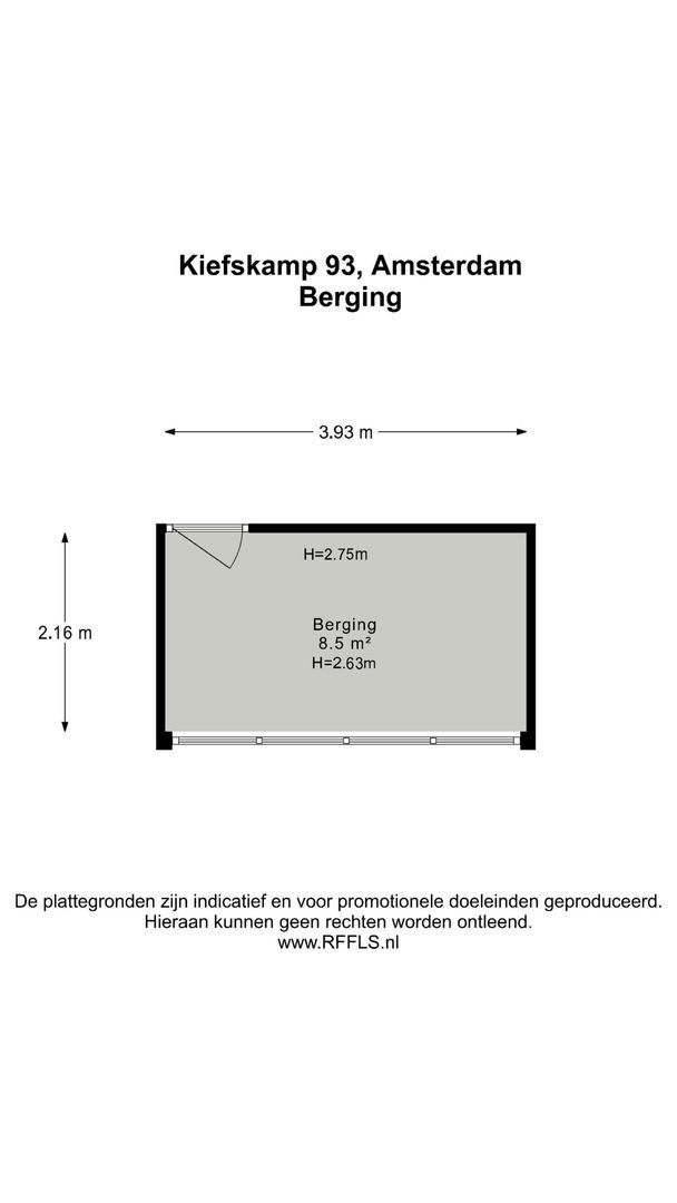 Kiefskamp 93, Amsterdam plattegrond-1