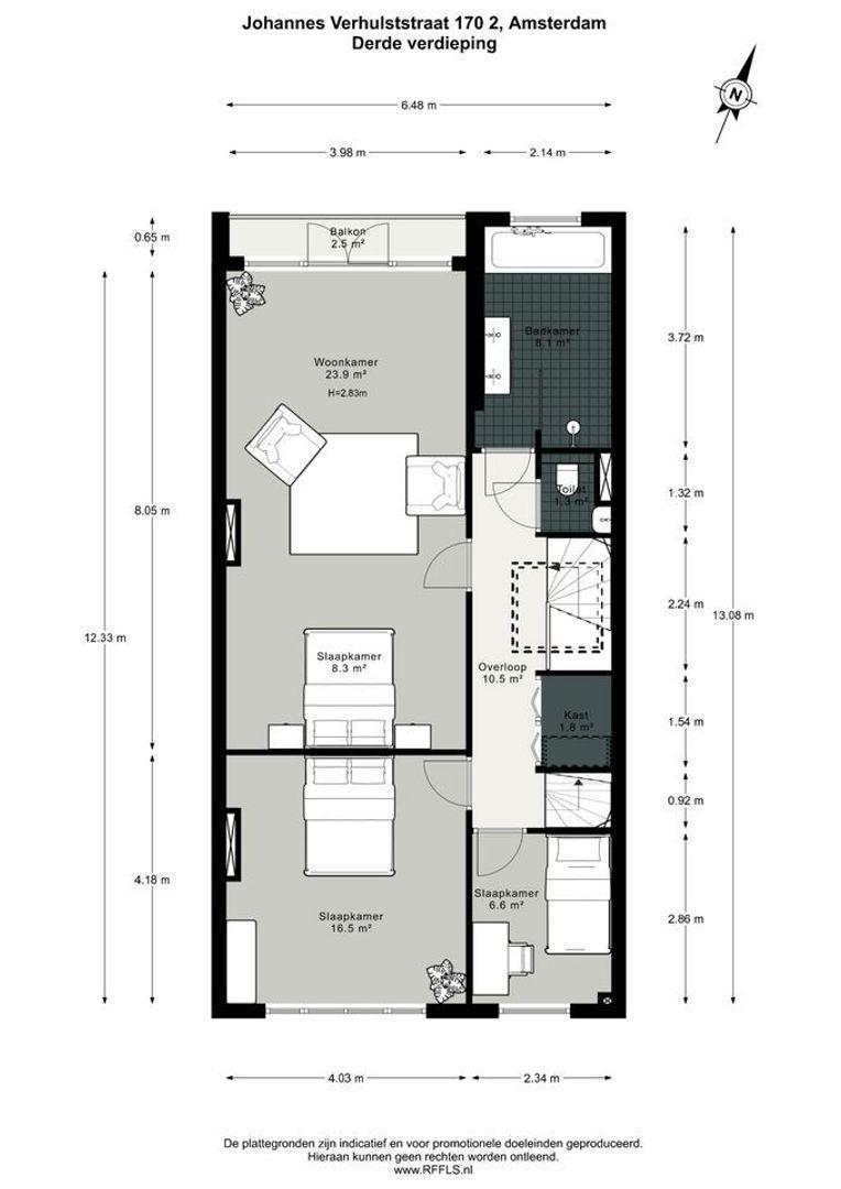 Johannes Verhulststraat 170 2, Amsterdam plattegrond-2