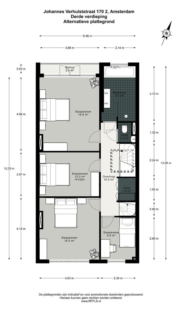 Johannes Verhulststraat 170 2, Amsterdam plattegrond-3