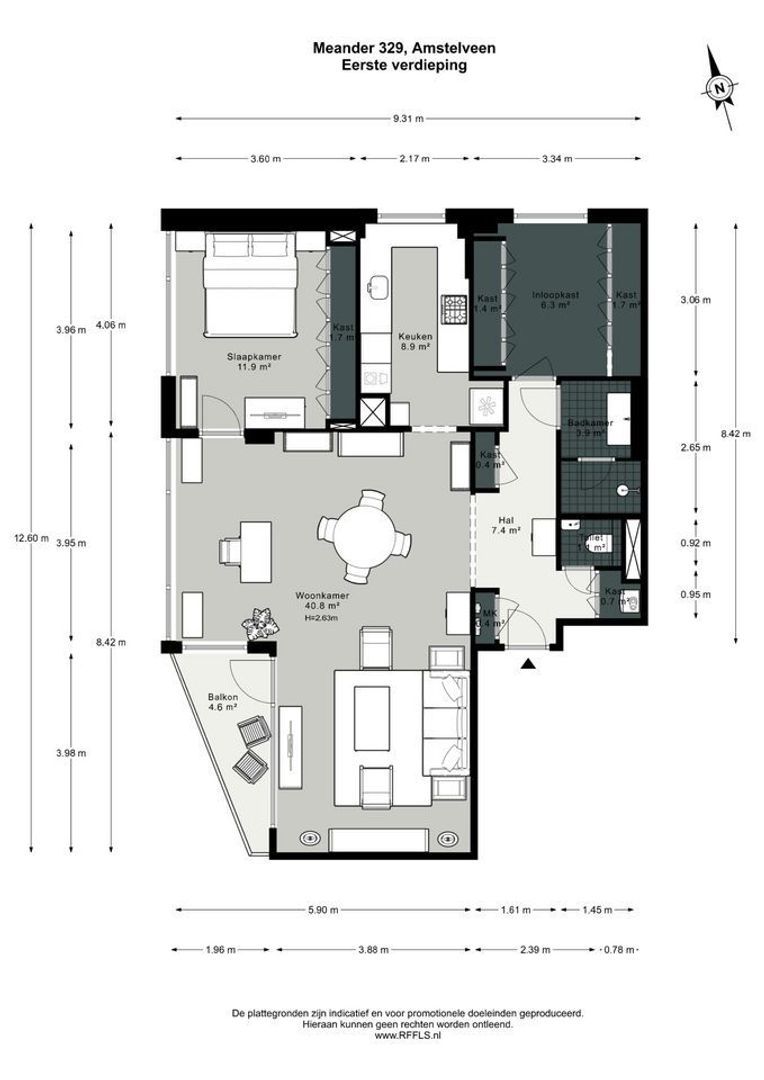 Meander 329, Amstelveen plattegrond-0
