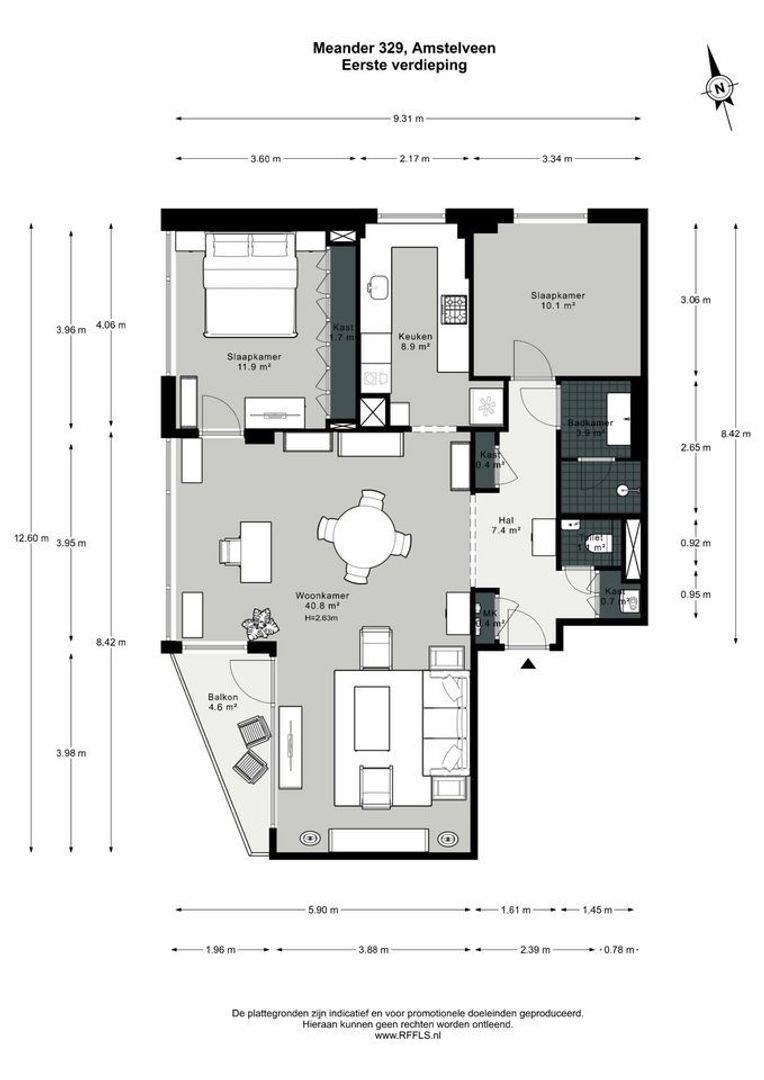 Meander 329, Amstelveen plattegrond-0
