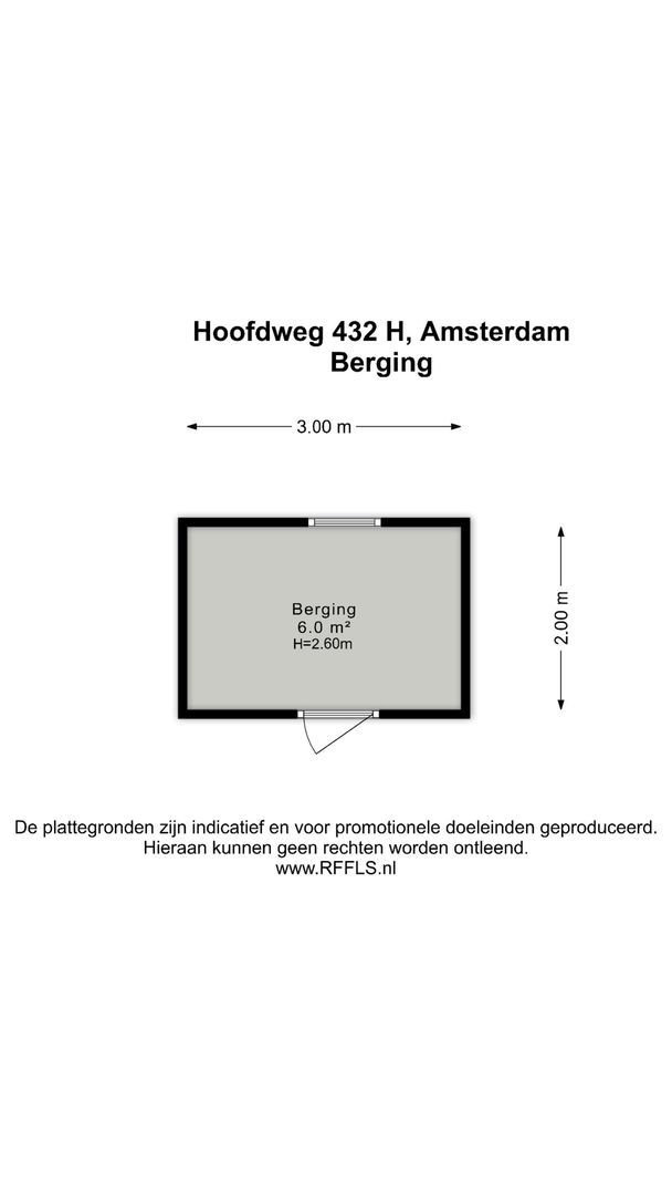 Hoofdweg 432 H, Amsterdam plattegrond-1
