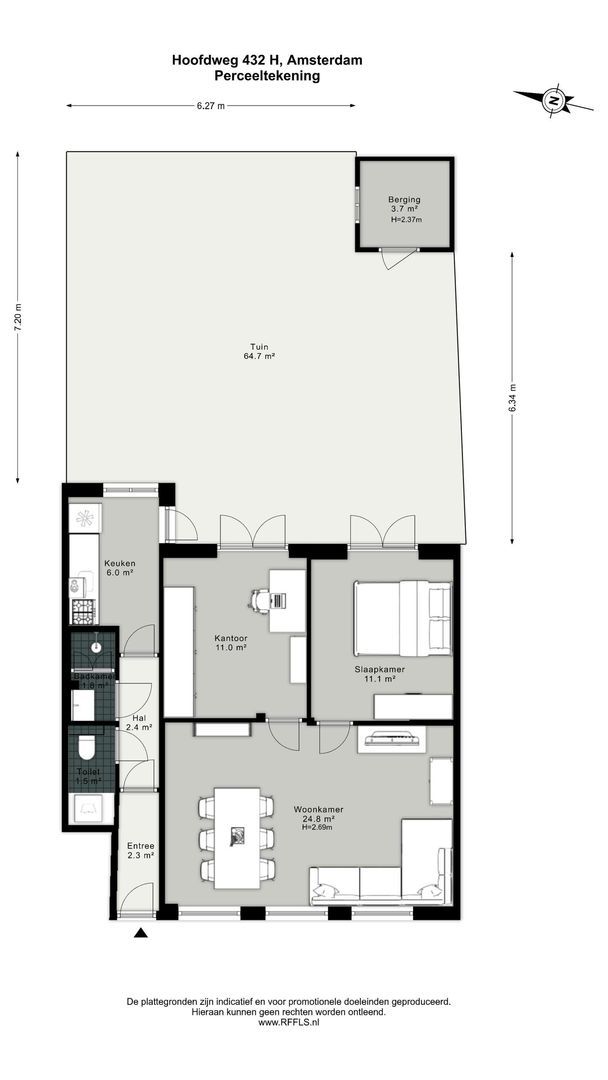 Hoofdweg 432 H, Amsterdam plattegrond-3